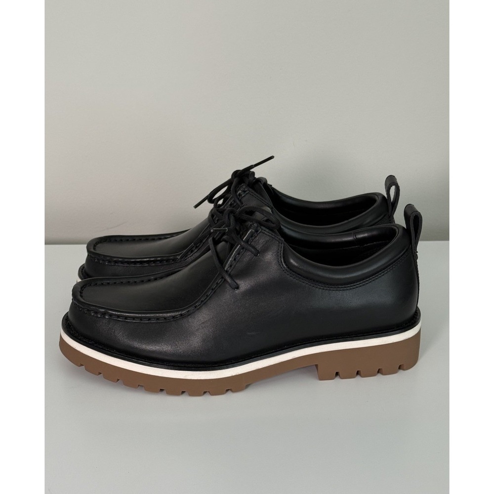 COACH Men's Banks Lace Up Leather Boots Black Size 7.5D CP803 Business Casual